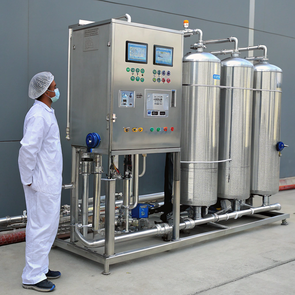 Industrial water system audit showing pressure sensors